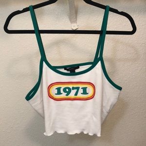 Forever 21 retro crop tank top NEW